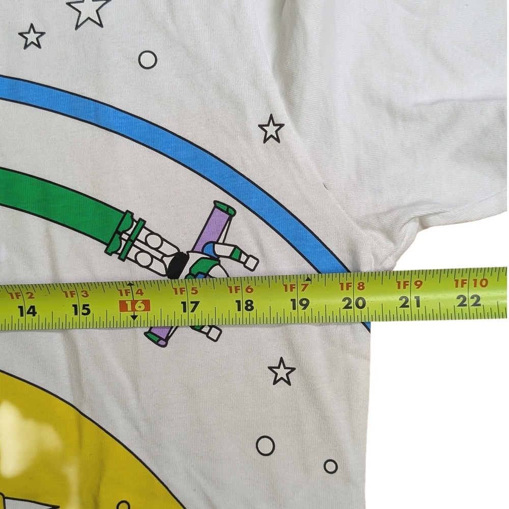 Disney 2024 Neon Retro Castle WDW Graphic T Shirt White Unisex Adult MED Reg Fit - Picture 6 of 7